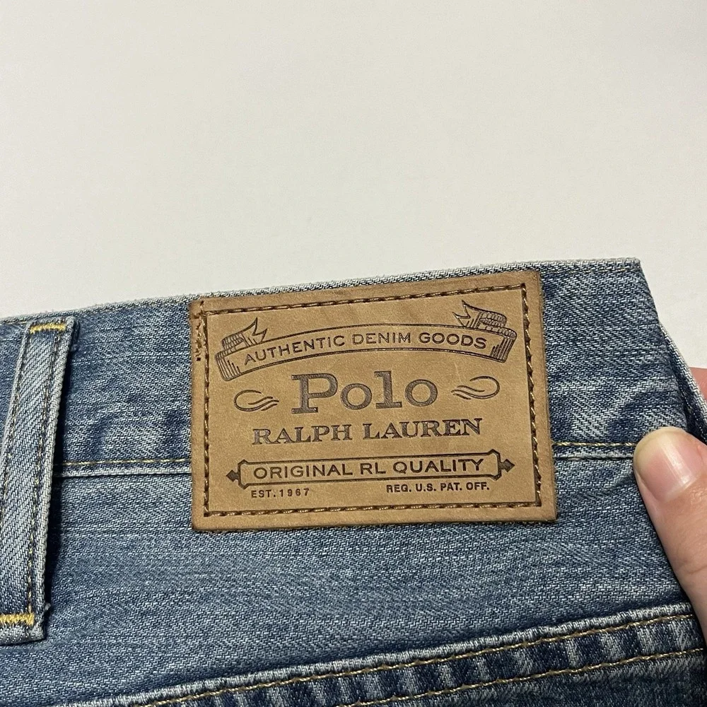 Polo Ralph Lauren Hampton Relaxed Straight Jeans Men's 44x32 Medium Wash